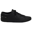 Common Projects Achilles Full Grain Sneakers in Black Leather - Autre Marque