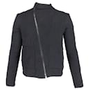 Balenciaga Quilted Zip Jacket in Black Polyester