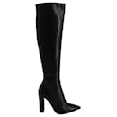 Gianvito Rossi Kerolyn 85 Knee High Boots in Black Leather 