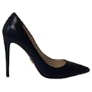 Prada Pointed Toe Pumps in Black Leather