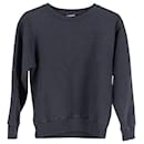 Suéter Balenciaga com logo gola redonda em algodão preto