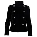 Chanel Velvet Jacket with Stone Buttons