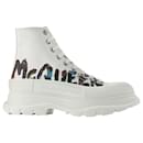 Baskets Tread Slick - Alexander Mcqueen - Blanc - Toile