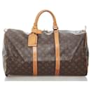 Louis Vuitton Monograma Keepall 50 Bolsa de viagem em lona M41426 em boa condição