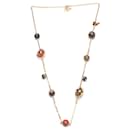 Crystal, Resin, & Wood LV Ball Charm Necklace - Louis Vuitton