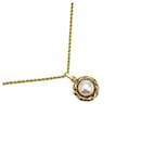 Collana Chanel con pendente a pera sintetica Collana in metallo R00787 in buone condizioni