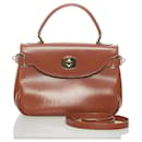 Bally Leather Two Way Bag Leather Handbag in Good condition