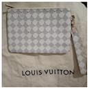 Louis Vuitton white city clutch