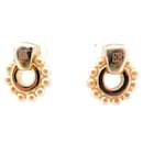 VINTAGE EARRINGS GIVENCHY LOGO AND PEARLS IN GOLD METAL GOLDEN EARRINGS - Givenchy