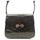 VINTAGE GUCCI HANDBAG IN BROWN LIZARD LEATHER 26 CM BROWN LEATHER HAND BAG - Gucci