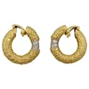 M earrings.Gérard in yellow gold and diamonds. - Autre Marque