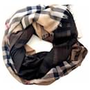 Beautiful degraded burberry scarf beige brown scarf scarf 215x70cm - Burberry