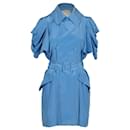 Hanii Y Jaqueta Forrada de Seda Azul com Peito 2009 Vestir - Autre Marque