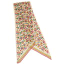 LOUIS VUITTON Flower Scarf Soie Multicolore LV Auth ar8228 - Louis Vuitton