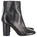 Isabel Marant Garrett Ankle Boots in Black Leather