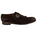 Church's Shanghai Monk Shoes in Brown Suede 