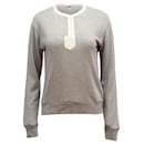 Sweat Zadig & Voltaire Logo Manches Longues en Coton Gris