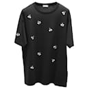 KAWS x Dior Embroidered Bee T-Shirt in Black Cotton