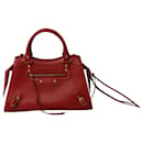 Balenciaga Neo Classic Handle Bag in Red Grained calf leather Leather