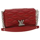 LOUIS VUITTON Martage GO-14MINI Bolsa de Ombro Corrente Vermelho M51000 Autenticação de LV 25727NO - Louis Vuitton