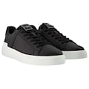 B Court Sneakers - Balmain - Black/White - Leather