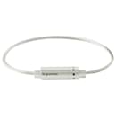 le 9g Triptych Cable Bracelet in Brushed Silver - Autre Marque