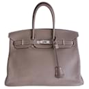 Birkin handbag 35 etoupe - Hermès