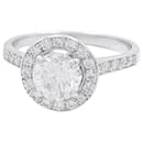Diamond solitaire ring, WHITE GOLD. - inconnue