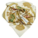 Hermes Gold Poste et Cavalerie Silk Scarf - Hermès