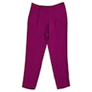 DvF magenta Jacques Cady crepe pants - Diane Von Furstenberg