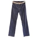 Vintage Y2K Just Cavalli blue mid low rise waist straight jeans designer denim zeroes 00's 00S size 28 S MADE IN ITALY