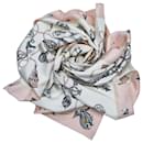 Hermes Pink Les Cles Silk Scarf - Hermès