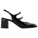 Banana Pumps - Carel - Schwarz - Lackleder