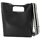 The Square Bow Ns Handbag - Alexander Mcqueen -  Black - Leather