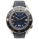 BELZA MARCH LAB WATCH 40 MM AUTOMATIC IN STEEL & NAVY BLUE LEATHER WATCH - Autre Marque