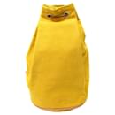 HERMES POLOCHON MIMILE YELLOW COTTON YELLOW CANVAS BACKPACK BACKPACK - Hermès