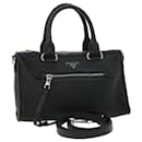 PRADA Hand Bag Leather 2way Black Auth ar8509 - Prada