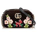GG Marmont Velor Bambi Flower Bag 447632 - Gucci