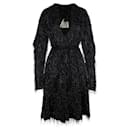 Vestido preto Vivienne Westwood com franjas brilhantes
