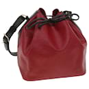 LOUIS VUITTON Epi Petit Noe Shoulder Bag bicolor Black Red M44172 LV Auth bs3388 - Louis Vuitton