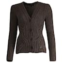 Gucci Cardigan Fitted Modern Knit en Laine Grise