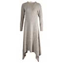 Sacai Sweater Dress in Grey Polyester