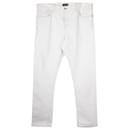 Tom Ford Slim Fit Jeans in White Cotton Denim