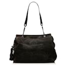 chanel Suede Tripled CC Tote black - Chanel