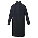 Dior lined-Breasted Coat in Black Wool