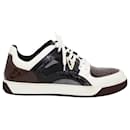 Fendi Sneakers in Brown Patent Leather and Mesh