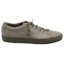 Common Projects Achilles Low Top Sneakers in Grey Calfskin Leather - Autre Marque