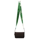 Off-White Ripstop Flap Crossbody Bag in Black Leather  - Off White