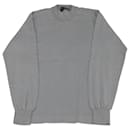 Dolce & Gabbana Long Sleeves Sweater in Grey Cotton