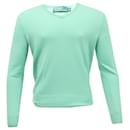 Ralph Lauren V-Neck Sweatshirt in Turquoise Cashmere